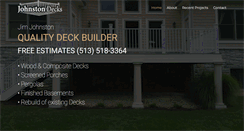 Desktop Screenshot of johnstondecks.com
